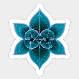 Sacred Geometry Flower Hologram Sticker